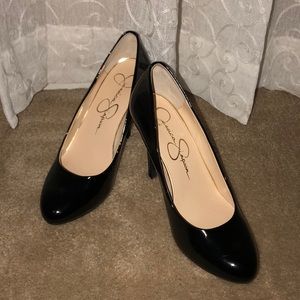 Jessica Simpson Black Patent Leather Heels